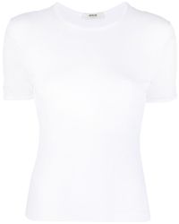 Agolde - Short-sleeve Fine-ribbed T-shirt - Lyst
