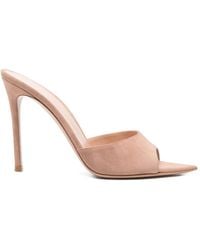 Gianvito Rossi - Elle Pointed-Toe Sandals - Lyst