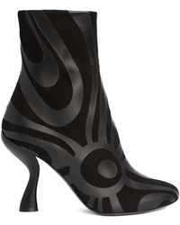 PUCCI - Marmo Print Heeled Boots - Lyst