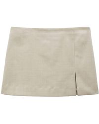 Filippa K - Front-slit Tailored Miniskirt - Lyst