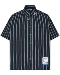 Maison Mihara Yasuhiro - Stripe-Print Short-Sleeve Shirt - Lyst