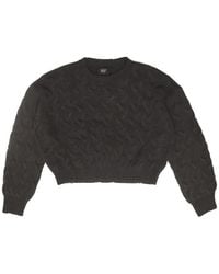 HTC - Braided-Knit Long-Sleeve Sweater - Lyst