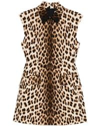 Sportmax - Lonza Animal-Print Mini Dress - Lyst