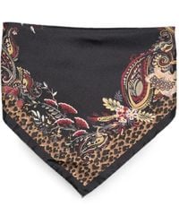 Etro - Paisley Leopard-Print Scarf - Lyst