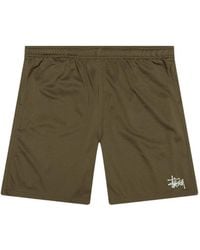 Stussy - Mesh Logo-Print Shorts - Lyst