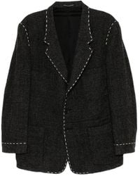 Y's Yohji Yamamoto - Wool Hand-Stitch Blazer - Lyst