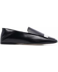 Sergio Rossi - Sr1 Square-toe Collapsible-heel Loafers - Lyst