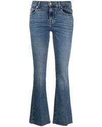 7 For All Mankind - Logo-Patch Bootcut Jeans - Lyst