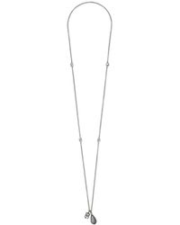 Dolce & Gabbana - Teardrop Necklace With Dg Logo - Lyst