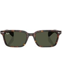 Ray-Ban - Brunel Rectangle-Frame Sunglasses - Lyst