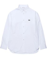 Comme des Garçons - X Lacoste Hemd Mit Logo-Patch - Lyst