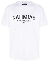 NAHMIAS - T-shirt en coton à logo imprimé - Lyst