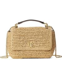 Ralph Lauren - Medium Sophee Woven Straw Tote Bag - Lyst