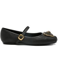 Kurt Geiger - Buckle-Strap Ballet Flats - Lyst