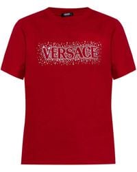 Versace - T-Shirt mit Logo-Print - Lyst