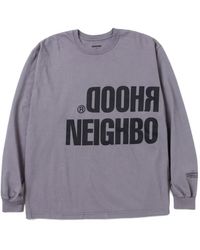 Neighborhood - Logo-Lettering Long-Sleeve T-Shirt - Lyst