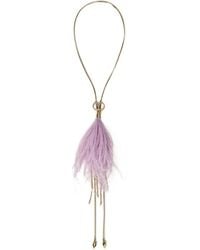 Twinset - Feather-Tassel Necklace - Lyst