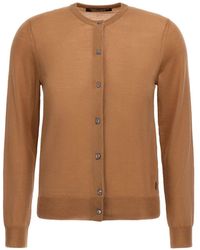 Roberto Cavalli - Wollen Vest Met Ronde Hals - Lyst
