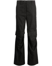 P.A.R.O.S.H. - Parosh Trousers Anthracite - Lyst