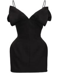 Magda Butrym - V-Neck Corset Mini Dress - Lyst