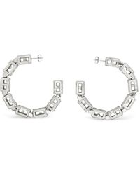 Gcds - Cube-Logo Half-Hoop Earrings - Lyst