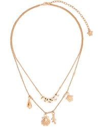 Versace - Logo-Lettering Necklace - Lyst