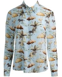 Alice + Olivia - Willa Staceface Animal-Print Shirt - Lyst
