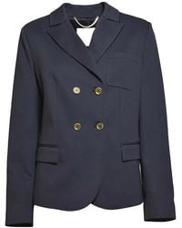 True Royal - Double-Breasted Blazer - Lyst