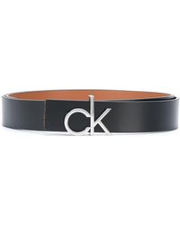 Calvin Klein Gürtel mit Logo-Schnalle - Schwarz