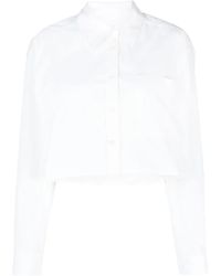 Ba&sh - Long-Sleeve Cropped Shirt - Lyst