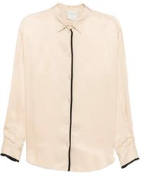 forte_forte - Contrast-Trim Shirt - Lyst