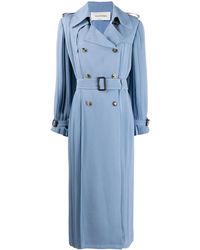 Valentino Garavani - Pleated Trench Coat - Lyst