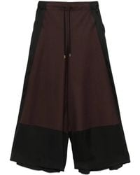 Undercover - Panelled Wool-Blend Wide-Leg Trousers - Lyst
