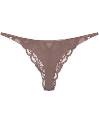 Fleur du Mal - Charlotte Lace Seamless String Cheeky - Lyst