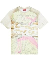 DIESEL - Clint Animal-Print T-Shirt - Lyst