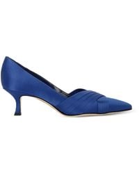 Manolo Blahnik - Escarpins À Talon Avec Bout Pointu Et Brides Croisées - Lyst