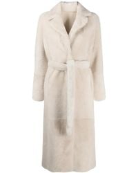Yves Salomon - Full-Length Shearling Coat - Lyst