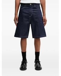Carhartt - Brandon Contrast-Stitch Denim Shorts - Lyst