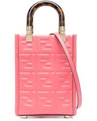 Fendi - Mini Sunshine Shopper Bag Pink Dalia - Lyst