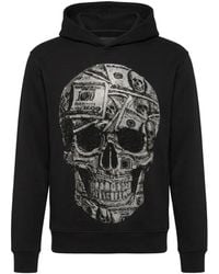 Philipp Plein - Crystal-Embellished Skull-Motif Hoodie - Lyst