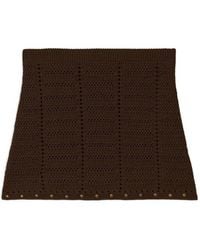 A PAPER KID - Knitted Studded Mini Skirt - Lyst