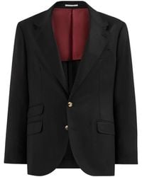 Brunello Cucinelli - Scheerwollen Flanellen Gedeconstrueerde Cavallo Blazer - Lyst