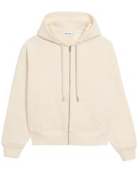 Ami Paris - Logo-Embroidered Zip-Up Hoodie - Lyst