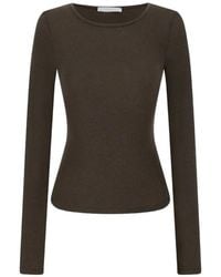 Amomento - Round-Neck Long-Sleeve T-Shirt - Lyst