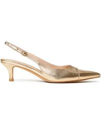 Twinset - 50Mm Leather Slingback Pumps - Lyst