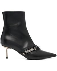 Coperni - Zip-detail Leather Ankle Boots - Lyst