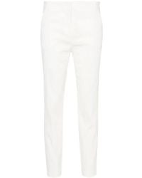 Pinko - Pressed-Crease Tapered Trousers - Lyst