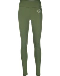 Sporty & Rich - Logo-Print Detail Leggings - Lyst