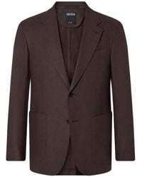 ZEGNA - Single-Breasted Notch-Lapel Jacket - Lyst