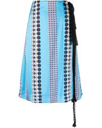 Wales Bonner - Falda con motivo geométrico - Lyst